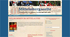 Desktop Screenshot of mittelaltergazette.de